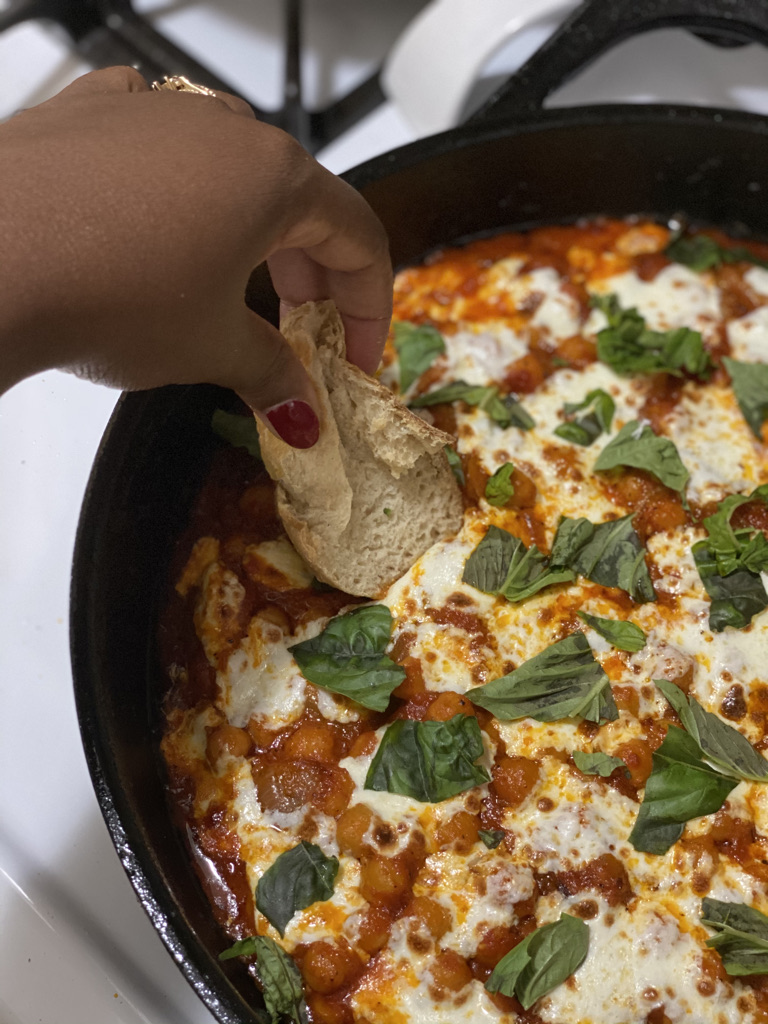 Cheesy Chickpea Bake